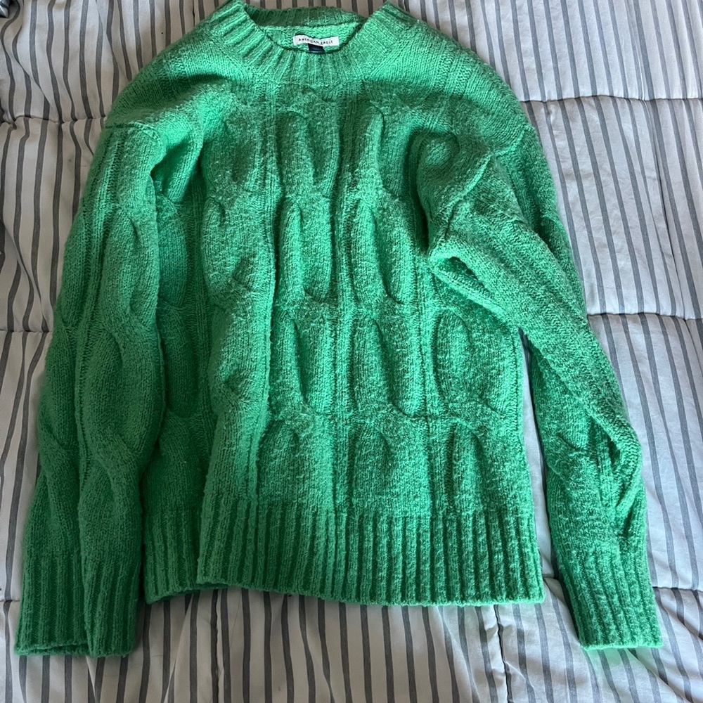 American Eagle Outfitters Vibrant Green Sweater